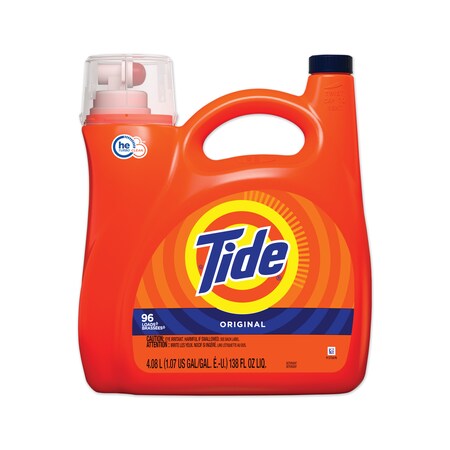 Tide Liquid Laundry Detergent, 96 Loads, 138 oz Pump Bottle 40365